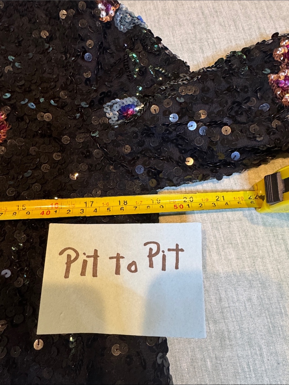 French Connection Black Sequin Jacket with Colorful Floral Embellishments - Picture 6 of 11